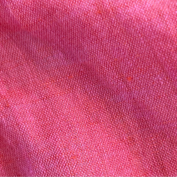 FINLEY size XS Crosby Ruffle Linen Shirt Dress Side pockets Bell Sleeve - Picture 8 of 8